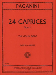 Niccolo Paganini: 24 Caprices op. 1 - Galamian (noty na housle)