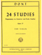 Jakob Dont: 24 Studies Opus 37 - Galamian (noty na housle)