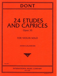 Jakob Dont: 24 Etudes and Caprices op. 35 - Galamian (noty na housle)