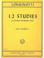 Paolo Longinotti: 12 Studies in Classical and Modern Style (noty na trubku)