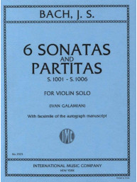 J.S. Bach: 6 Sonatas & Partitas S.1001 - S.1006 - Galamian (noty na housle)