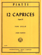Carlo Alfredo Piatti: 12 Caprices Op. 25 - Fournier (noty na violoncello)