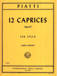 Carlo Alfredo Piatti: 12 Caprices Op. 25 - Fournier (noty na violoncello)