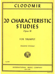 Pierre-Francois Clodomir: 20 Characteristic Studies op. 18 - Foveau (noty na trubku)