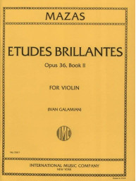 Jacques-Féréol Mazas: Etudes Brillantes Op.36 Vol.2 - Galamian (noty na housle)