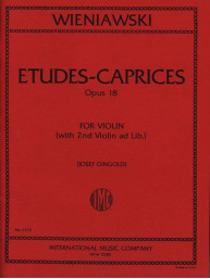 Henryk Wieniawski: Etudes–Caprices op. 18 - Gingold (noty na housle)
