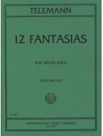 Georg Philipp Telemann: 12 Fantasias - Gingold (noty na housle)