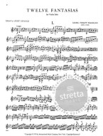 Georg Philipp Telemann: 12 Fantasias - Gingold (noty na housle)