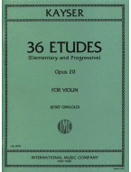 Heinrich Ernst Kayser: 36 Etudes Op. 20 - Gingold (noty na housle)