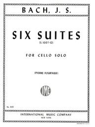 Johann Sebastian Bach: 6 Suites Bwv 1007/12 - Fournier (noty na violoncello)