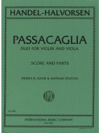 Georg Friedrich Händel-Halvorsen: Passacaglia (noty na housle, violu)