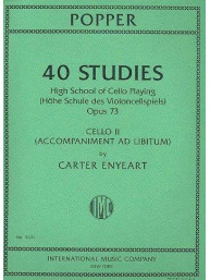 David Popper: 40 Studies - High School of Cello Playing, Op 73 (noty na violoncello)