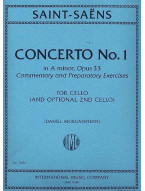 Camille Saint-Saens: Concerto No. 1 In A Minor Opus 33 - Morganstern (noty na violoncello)
