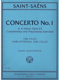 Camille Saint-Saens: Concerto No. 1 In A Minor Opus 33 - Morganstern (noty na violoncello)