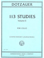 Friedrich Dotzauer: 113 Studies Vol.2 (noty na violoncello)
