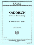 Maurice Ravel: Kaddisch (noty na violoncello, klavír)