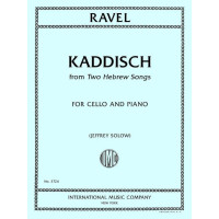 Maurice Ravel: Kaddisch (noty na violoncello, klavír)