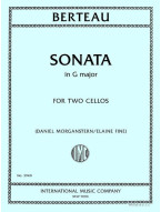 Martin Berteau: Sonata in G Major - Morganstern/Fine (noty na violoncello, klavír)