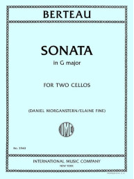 Martin Berteau: Sonata in G Major - Morganstern/Fine (noty na violoncello, klavír)