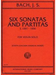 J.S. Bach: 6 Sonatas & Partitas - Joachim/Moser (noty na housle)