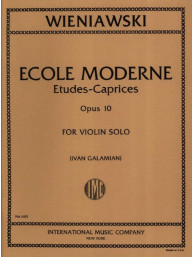 Henryk Wieniawski: Ecole Moderne - Etudes-Caprices Op. 10 - Galamian (noty na housle)