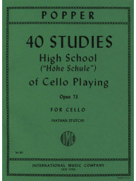 David Popper: 40 Studies op. 73 - Stutch (noty na violoncello)