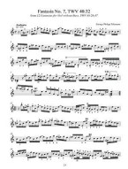 Georg Philipp Telemann: 12 Viola da Gamba Fantasias TWV 40:26-37 (noty na kytaru)