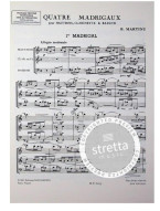 Bohuslav Martinů: 4 Madrigaux Poche (noty, partitura)