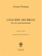Avner Dorman: Udacrep Akubrad (noty pro perkuse, orchestr, partitura)
