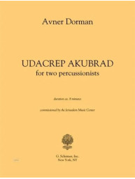 Avner Dorman: Udacrep Akubrad (noty pro perkuse, orchestr, partitura)