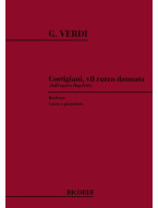 Giuseppe Verdi: Cortigiani, Vil Razza Dannata (noty na klavír, zpěv)