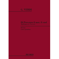 Giuseppe Verdi: Di Provenza Il Mar Il Suol (noty na klavír, zpěv)
