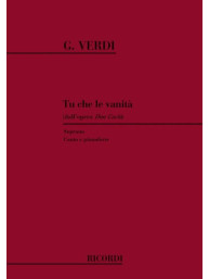 Giuseppe Verdi: Tu Che Le Vanita (noty na klavír, zpěv)
