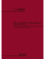 Giuseppe Verdi: Per Me Giunto E' Il Di' Supremo (noty na klavír, zpěv)