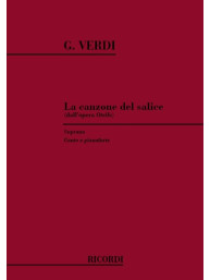 Giuseppe Verdi: Canzone Del Salice (noty na klavír, zpěv)