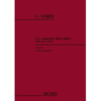 Giuseppe Verdi: Canzone Del Salice (noty na klavír, zpěv)