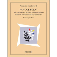 Claudio Monteverdi: A Voce Sola (noty na klavír, zpěv)