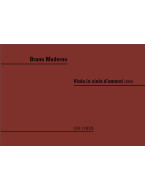 Bruno Maderna: Viola - O Viola D'Amore (noty na violu) Bruno Maderna: Viola - O Viola D'Amore (noty na violu)