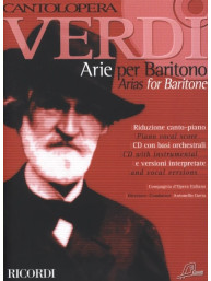 Giuseppe Verdi: Cantolopera - Verdi Arie Per Baritono 1 (noty na klavír, zpěv)(+audio)