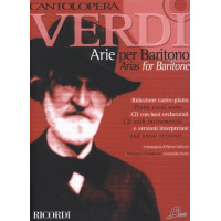 Giuseppe Verdi: Cantolopera - Verdi Arie Per Baritono 1 (noty na klavír, zpěv)(+audio)