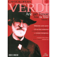 Giuseppe Verdi: Cantolopera - Verdi Arie Per Tenore 2 (noty na klavír, zpěv)(+audio)