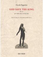 Nicolo Paganini: God Save the King (noty na housle)