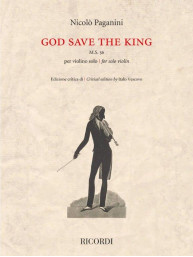 Nicolo Paganini: God Save the King (noty na housle)