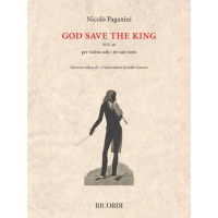 Nicolo Paganini: God Save the King (noty na housle)