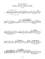 Nicolo Paganini: God Save the King (noty na housle)