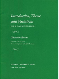 Gioachino Rossini: Introduction, Theme And Variations (noty na klarinet, klavír)