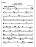 David Lang: Simple Song #3 From Paolo Sorrentino's Film Youth (noty na klavír, zpěv, violoncello, housle)