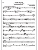 David Lang: Simple Song #3 From Paolo Sorrentino's Film Youth (noty na klavír, zpěv, violoncello, housle)