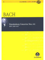 J.S. Bach: Brandenburg Concertos Nos.4-6 BVW 1049-1051 (noty, partitura)(+audio)