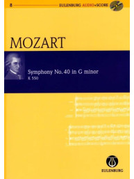 W.A. Mozart: Symphony No.40 In G Minor K.550 (noty, partitura)(+audio)